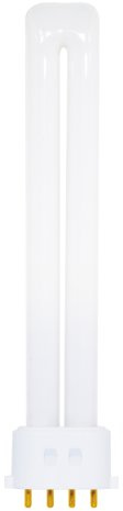 Satco S8366 2700K 13-Watt 2G7 Base T4 Twin 4-Pin Tube for Electronic and Dimming Ballasts , White