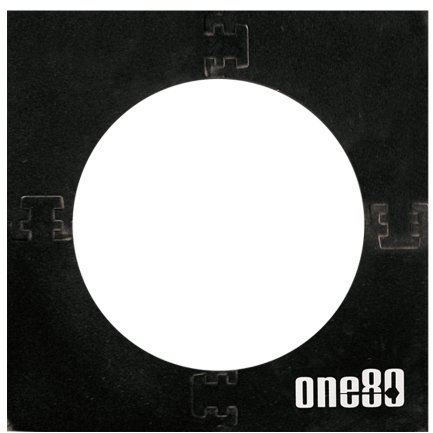 ONE80 Zubehör Square Knock-Down Dartboard Surround, schwarz, 2617