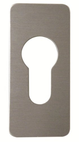 Souber Ee2 Small Stick On Euro Escutcheon - Satin Anodised Aluminium (Saa)