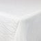 Tischdecke Damast Streifen 160x220cm oval Weiss