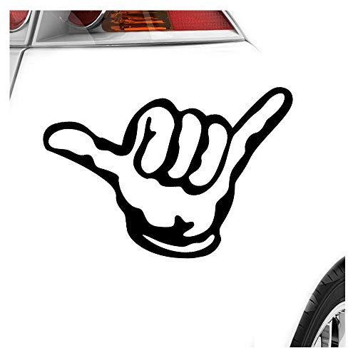hauptsachebeklebt Kiwistar - Autoaufkleber - Hang Loose - Alles locker - Shaka Heckscheibe Auto Aufkleber wetterfest für Kfz LKW Mofa Truck - Sticker außen selbstklebend Tuning Zubehör für Fenster