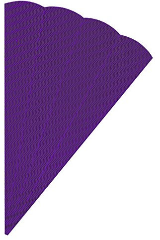 folia 92031 - Schultüten Rohlinge, aus 3D Wellpappe, lila, 5 Tüten, Höhe 68 cm, Durchmesser 20 cm - zur Erstellung einer individuellen selbst gebastelten Zuckertüte