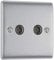 BG Electrical Double Co-Axial Socket
