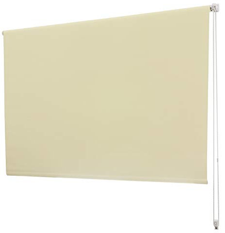 casa pura Verdunkelungsrollo - lichtundurchlässig, thermobeschichtet - Klemmfix, auch ohne Bohren anbringbar - Rollo zur Verdunkelung in vielen Größen und Farben | Creme | 60x150cm