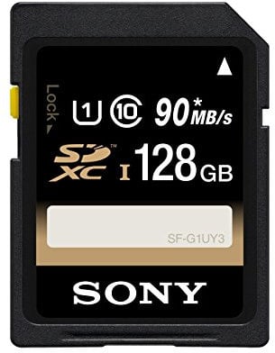 Sony Flash-Speicherkarte, SDHC, 4 GB Schwarz 128 GB