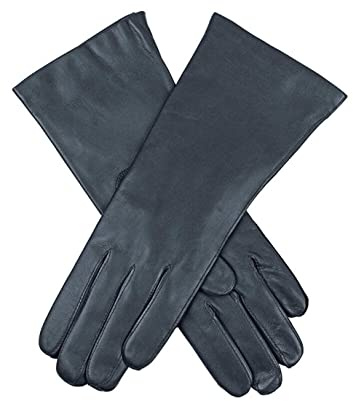 Dents Helene Women's Cashmere Lined Leather Gloves NAVY 7.5