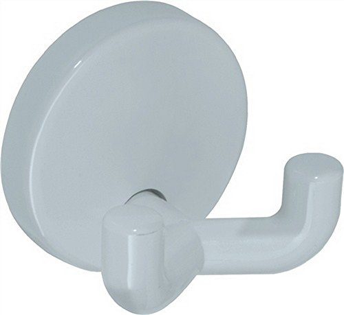 HEWI Doppelhaken Serie 801, Haken mit Rosette, Kleiderhaken rot, 40mm - 801.90.020 33