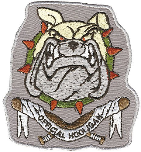 Aufnäher - Hundekopf Official Hooligan - 04405 - Gr. ca. 8,5 x 8 cm - Patches Stick Applikation