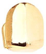 Single 10x8mm Grill - One size fits all Zahnaufsatz gold