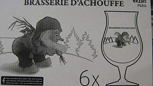 Lot de 6 verres La Chouffe, 33 cl