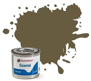 Humbrol 14 ML Nr. 1 TINLET Emaille Paint 86 (helles Olivgrün matt)