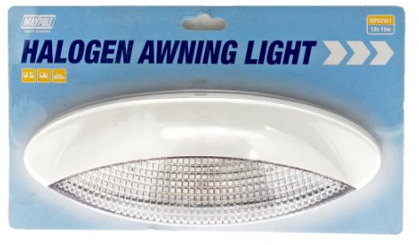 Maypole N82961 Awning Light with Halogen Bulb, White, One size
