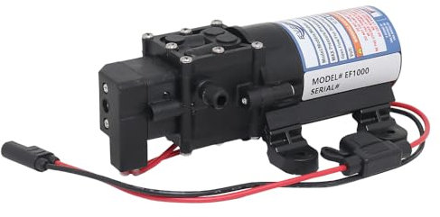 Everflo EF1000-BOX 12V Diaphragm Pump Hose Barb, 3/8 Npt Port, 1.0 GPM