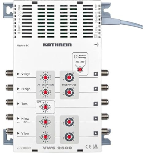 Kathrein VWS 2500 TV-Signalverstärker (F, AC, 47-63, -20-55 °C, 148 mm, 205 mm)