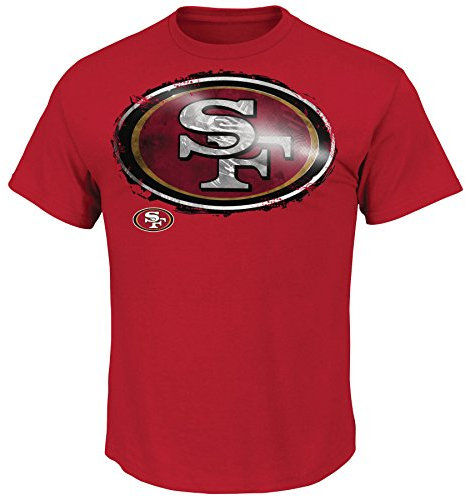 Majestic NFL Football T-Shirt San Francisco 49ers Line to Gain LTG (S)