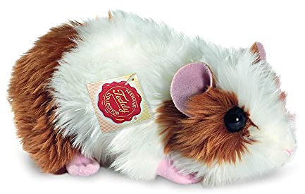 Hermann Teddy Collection 926191 - Plüsch-Meerschweinchen, 18 cm, Gold/weiß mit recycelter Füllung