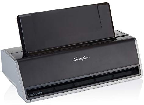 Swingline Elektrischer Locher, 2 Löcher, 28 Blatt Kapazität, staufrei, Touchscreen, Platin (74532)