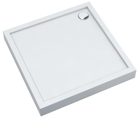 AQUABAD Duschwanne/Duschtasse | Ultima mit LeakProtect Technologie Smooth White 80x80cm Quadrat