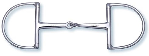 Stübben Gebiss 2253 D-Ring Trense 2 in 1-12,5 cm - 14 mm - Edelstahl