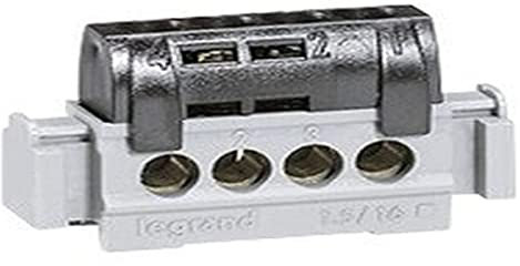 Legrand 004850 - Blocco terminale, colore: nero, 25Q, 4X16Q