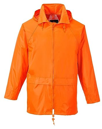 Portwest S440 Veste de Pluie Classique Imperméable Légère pour Hommes Orange, M
