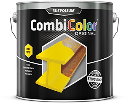 RUST-OLEUM 7343.2.5 Combicolor Original, Superior Metal Protection, Direct To Rust, Light yellow-RAL 1018