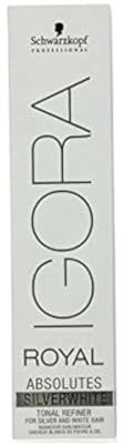 SCHWARZKOPF IGORA ROYAL ABSOLUTES SILVER WHITE PERMANENT HAIR DYE 60ml - SLATE GREY