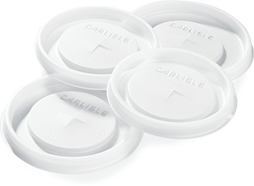 Carlisle 5212L30 Polystyrene Tumbler Lid, For 12-oz. Stackable Tumbler, 3.18 Dia. x 19/64 H, Translucent