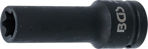 BGS 5349 | Kraft-Steckschlüssel-Einsatz E-Profil, tief | SW E24 | Antrieb Innenvierkant 20 mm (3/4) | Länge 110 mm | Chrom-Molybdän-Stahl | für Hand- und Schlagschrauber