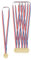 Boland 42055 - Medaille Winner mit Stoffband, 6 Stück, Plastik, Preisverleihung, Pokal, Siegerehrung, Partyspiel, Gewinner, Wettbewerb