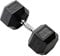 York 22.5kg Rubber Hex Dumbbell