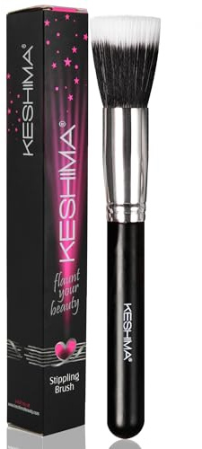 Keshima Stipple Brush - Premium Duo-Fiber Stippling Brush