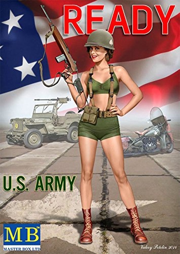 Masterbox Echelle 1 : 24 Pin-up Series, Kit n ° 3. Alice Construction Set (Gris)