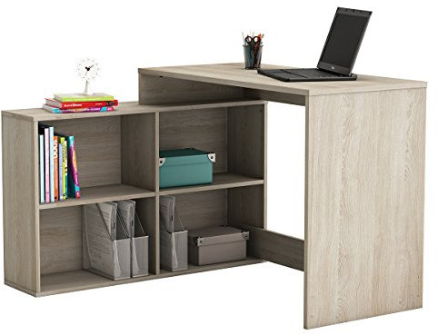 möbelando Eckschreibtisch Schreibtisch Arbeitstisch Bürotisch Tisch Dewirovo I (Sonoma/Eiche)