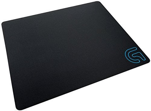 Logitech G240 Gaming Mouse Pad Fabric 340x280mm 1mm Flat Profile Low Surface Friction Uniform Surface Texture Rubber Pad Rollable Black