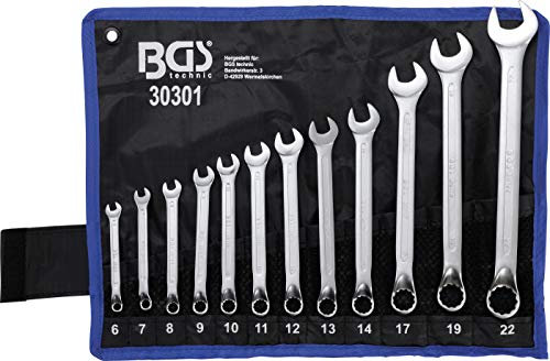 BGS 30301 | Juego de llaves combinadas | acodadas | 6 - 22 mm | 12 piezas