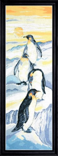 Counted Cross Stitch, Penguins, 8 by 24 inches by Design Works Crafts