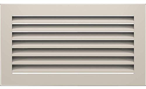 Kratki Rejilla de ventilación para Chimenea, 17 x 30 cm, Color Crema