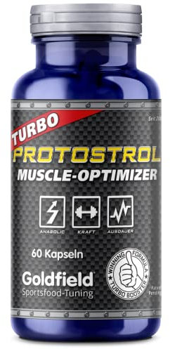 NEU! Goldfield Protostrol | Natural Anabolika | Muskelaufbau Kapseln aus pantentiertem Phenacrosinol ™Komplex | Potenz Ashwagandha | Calisthenics - Fitness & Testo Booster | 60 Kapseln