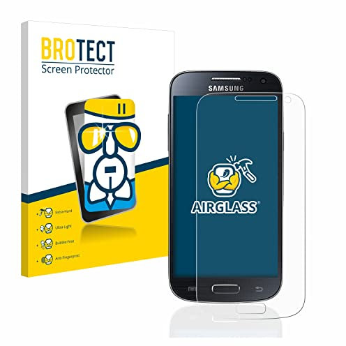 BROTECT Schutzglas für Samsung Galaxy S4 Mini Schutzfolie Made in Germany Panzer Folie Glas Displayschutz [Kratzfest 9H, Anti-Fingerprint]