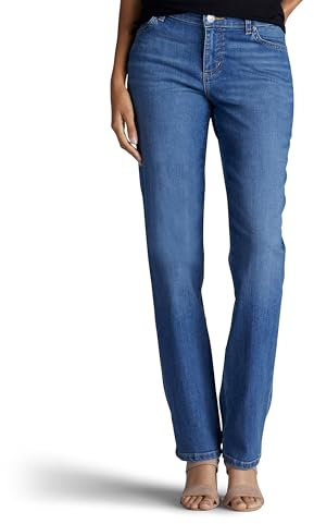 Lee Relaxed Fit Straight Leg Jean, Meridian, 42 FR/Longue Femme