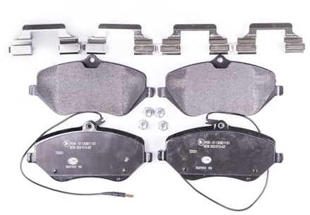 HELLA 8DB 355 015-621 Bremsbeläge - mit Warnkontakt - T2031 | Kompatibel mit: CITROËN C5 III, C5 III Break, C6, PEUGEOT 407, 407 Coupe, 407 SW
