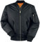 MA1 Bomber Flieger Jacke Mit Starkem Messing Reißverschluss M,Schwarz