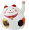 Superfreak Glückskatze - Maneki-Neko - rundliche Winkekatze 8 cm - weiß