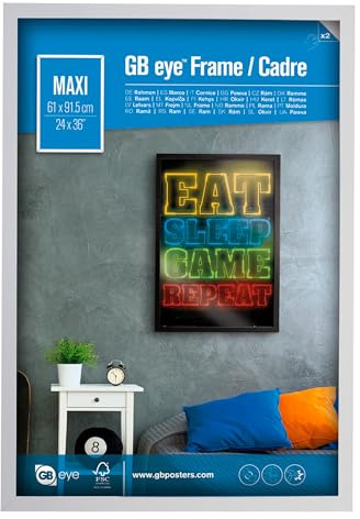 GB eye Contemporary Wooden White Picture Frame - Maxi - 61 x 91.5cm