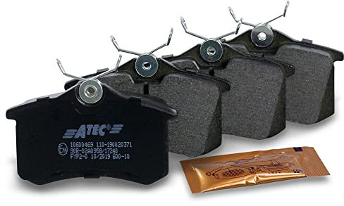 ATEC Germany Bremsbelagsatz Hinterachse, Bremsbeläge Bremsklötze hinten, 4 Stück