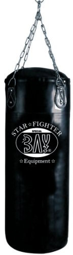 BAY® Star Light Weight 20 KG fertig gefüllter 80 x 30 cm Sandsack Boxsack, schwarz Frauen Lady Woman Damen Jugendliche Sandsäcke Boxsäcke gefüllt leicht klein Einsteiger
