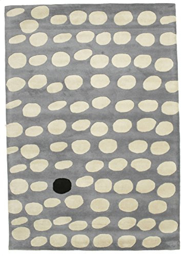 RugVista, Camouflage Handtufted, Kinderzimmer Teppich, 160 x 230 cm, Kinderteppich für Kinder, Spielteppich für Babys, Modernes Design, Mittelflor, Wolle, Keine schädlichen Stoffe, grau