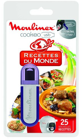 Moulinex Clé USB de 25 Recettes Du Monde XA600111 Accessoire Cookeo Officiel Compatible avec Multicuiseurs Cookeo YY2943FB CE702100
