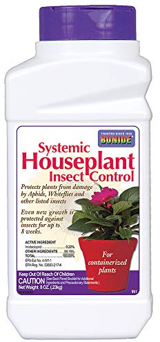 Bonide Systemic Houseplant Insect Control, 8 oz Ready-to-Use Granules for Indoors and Outdoors, Protects Plants from Insects